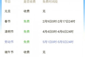 2024清明高速免费时间-2024清明高速免费时间表