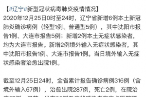 「辽宁新增2例本土确诊3例无症状」〃辽宁新增2例本土确诊病例详细情况