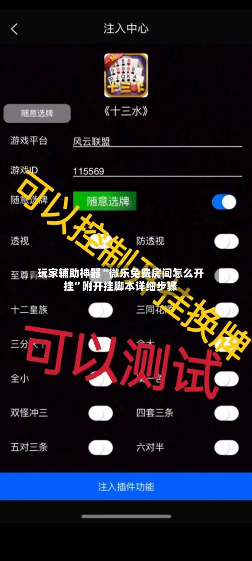 玩家辅助神器“微乐免费房间怎么开挂	”附开挂脚本详细步骤-第1张图片