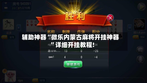 玩家攻略“微乐云南麻将开挂app下载安装	”开挂器软件安装-第2张图片