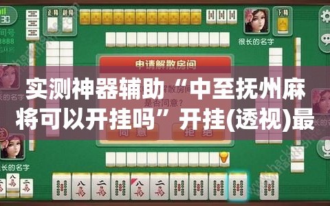 玩家必备“微乐安徽麻将开挂神器下载软件	”万能开挂器通用版-第2张图片