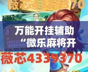 介绍一款“微乐麻将开挂教程步骤”外卦神器下载安装-第3张图片